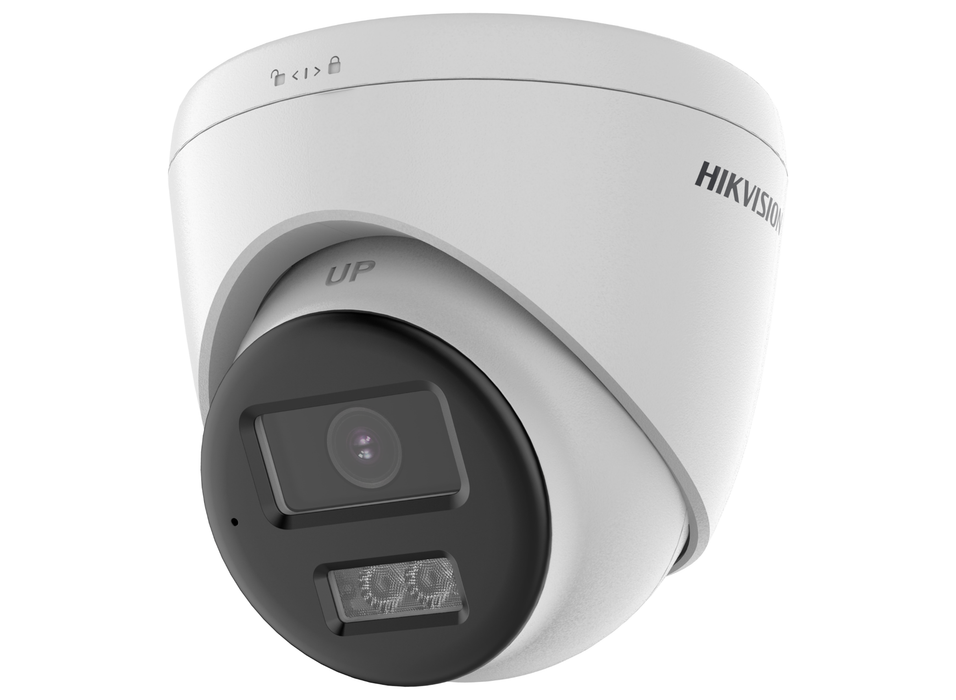 Hikvision 3K ColorVu AOC Fixed Turret Camera with Two-Way Audio 2.8mm White | DS-2CE78K0T-LTS-2.8MM-WHITE Dome TVI AHD CVI Cameras Hikvision