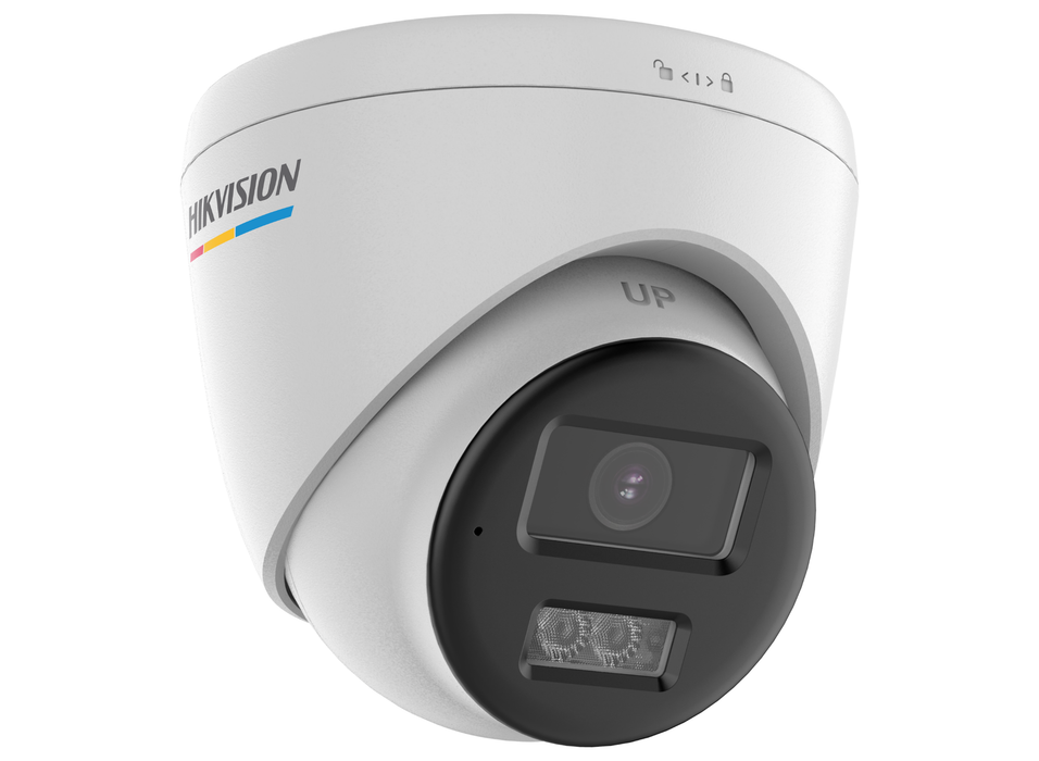 Hikvision 3K ColorVu Dual-Light Fixed PoC Turret Anti-Corrosion Camera with Built-in Microphone 2.8mm White | DS-2CE72KF3T-LSYE-2.8MM