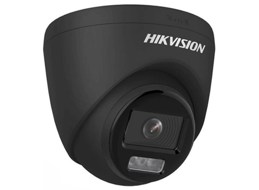 Hikvision 3K Dual-Light PoC Fixed Turret Camera 2.8mm Black | DS-2CE72KF3T-LE-2.8MM-BLACK Dome TVI AHD CVI Cameras Hikvision
