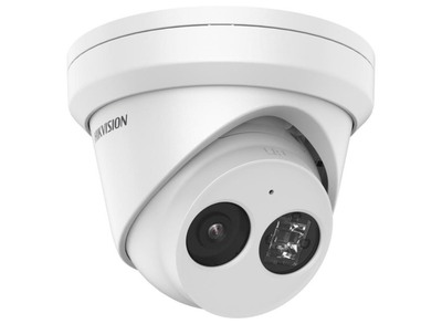Hikvision 4MP AcuSense Fixed Turret IP Camera with Built-in Microphone & 2.8mm Lens | DS-2CD2343G2-IU-2.8MM-WHITE Dome IP Cameras Hikvision