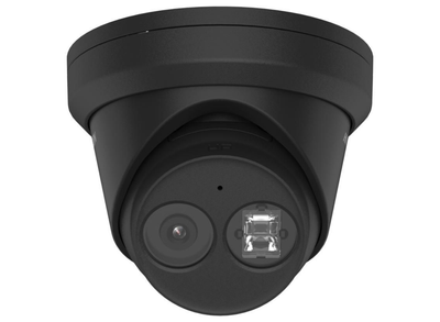 Hikvision 4MP AcuSense Fixed Turret IP Camera with Built-in Microphone, 2.8mm, Black | DS-2CD2343G2-IU-2.8MM-BLACK Dome IP Cameras Hikvision