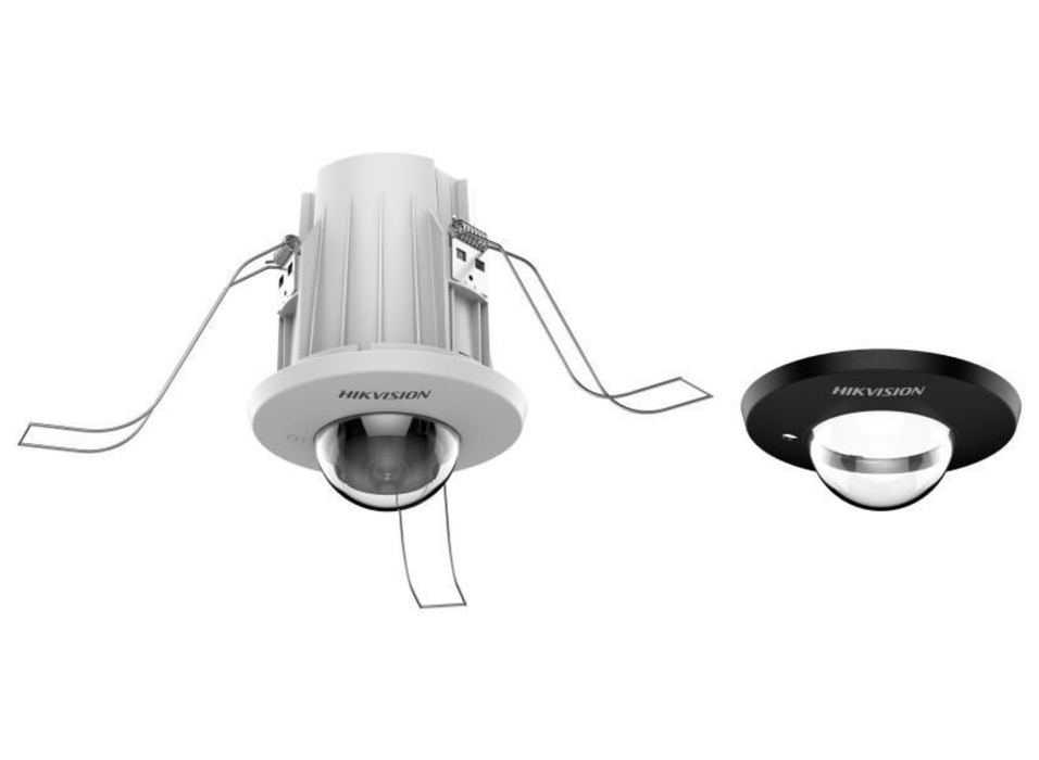 Hikvision 4MP AcuSense In-Ceiling Fixed Mini Dome IP Camera with Built-in Microphone, 2.8mm, White | DS-2CD2E43G2-U-2.8MM