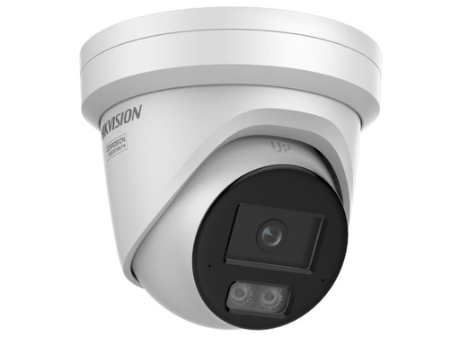 Hikvision 4MP ColorVu 3.0 Fixed Turret IP Camera with One-Way Audio & Smart Hybrid Light, 2.8mm, White | DS-2CD2347G3-LI2UY-WHITE-2.8MM Dome IP Cameras Hikvision