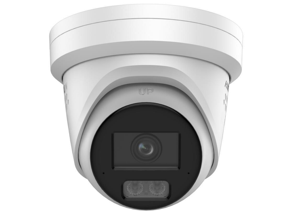 Hikvision 4MP ColorVu 3.0 Fixed Turret IP Network Camera with 2-Way Audio & Smart Hybrid Light 2.8mm White | DS-2CD2347G3-LIS2UY-SL-WHITE-2.8MM Dome IP Cameras Hikvision