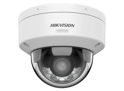 Hikvision 4MP ColorVu 3.0 Fixed Vandal-Resistant Dome IP Network Camera with 2-Way Audio & Smart Hybrid Light 2.8mm White | DS-2CD2147G3-LIS2UY-2.8MM Dome IP Cameras Hikvision