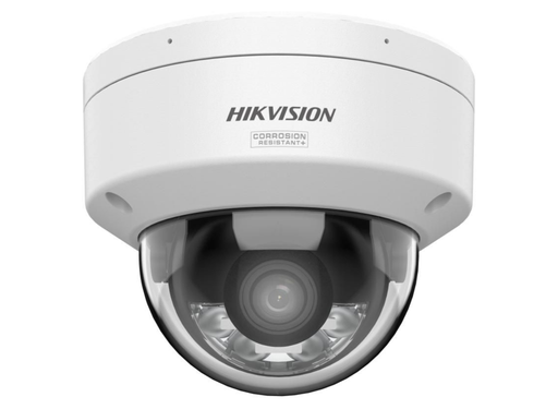 Hikvision 4MP ColorVu 3.0 Fixed Vandal-Resistant Dome IP Network Camera with 2-Way Audio & Smart Hybrid Light 2.8mm White | DS-2CD2147G3-LIS2UY-2.8MM Dome IP Cameras Hikvision