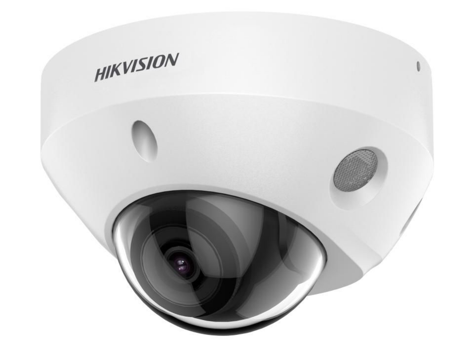 Hikvision 4MP ColorVu AcuSense Vandal Resistant Dome IP Camera with Built-in Microphone, 2.8mm, White | DS-2CD2547G2-LS-2.8MM