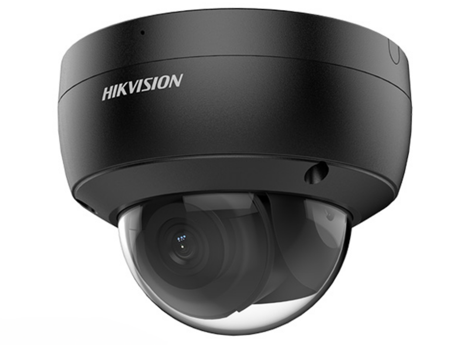 Hikvision 4MP DarkFighter AcuSense Vandal-Resistant Dome IP Network Camera with Built-in Mic 2.8mm Black | DS-2CD2146G2-ISU-2.8MM-BLACK Dome IP Cameras Hikvision