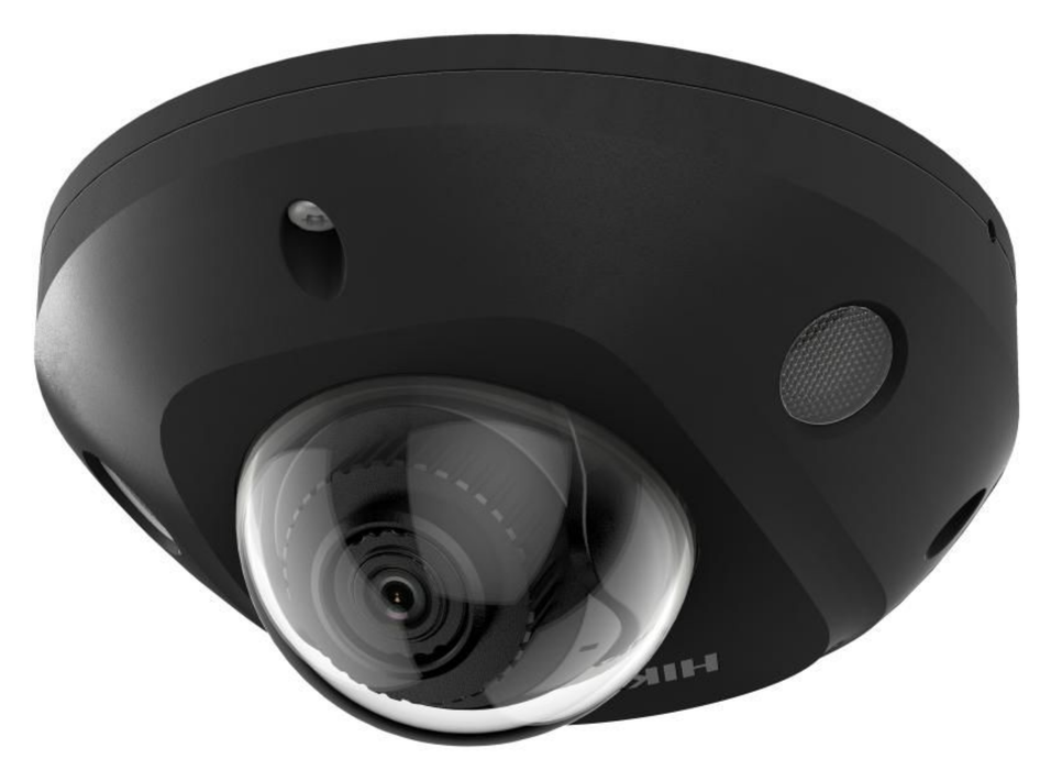 Hikvision 4MP DarkFighter AcuSense Vandal-Resistant Mini Dome IP Network Camera with Built-in Mic 2.8mm Black | DS-2CD2546G2-IS2.8MM-BLACK Dome IP Cameras Hikvision