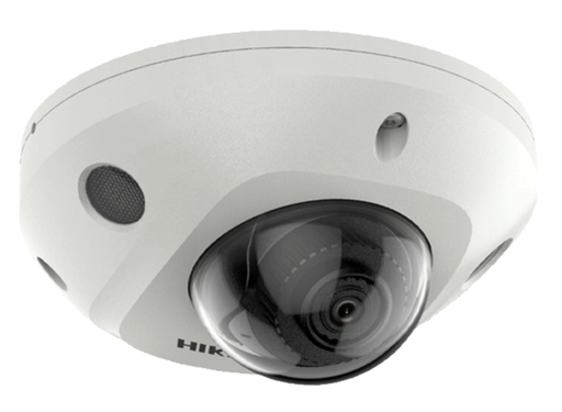 Hikvision 4MP DarkFighter AcuSense Vandal-Resistant Mini Dome IP Network Camera with Built-in Mic 2.8mm White | DS-2CD2546G2-IS2.8MM-WHITE Dome IP Cameras Hikvision