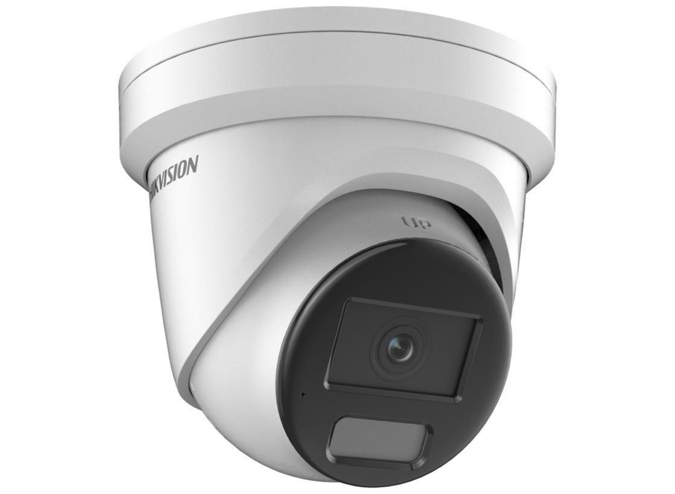 Hikvision 4MP DarkFighter Fixed Turret IP Network Camera with Built-in Mic 2.8mm White | DS-2CD2346G2H-IU-2.8MM-WHITE Dome IP Cameras Hikvision