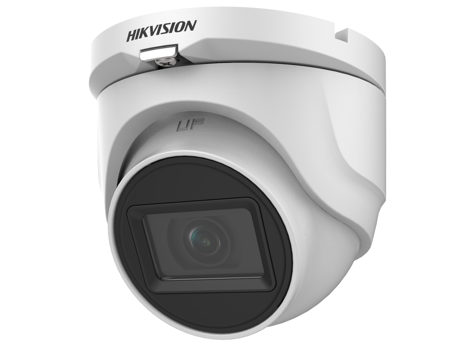 Hikvision 5MP 4-in-1 PoC Fixed Turret Camera 2.8mm White | DS-2CE76H0T-ITME-2.8MM