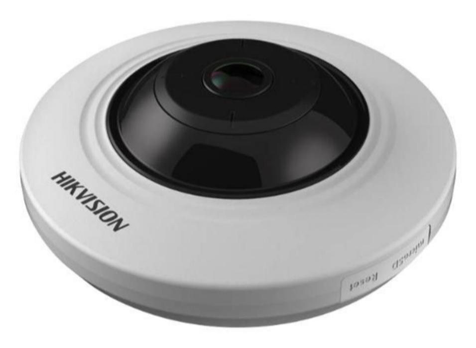Hikvision 5MP Mini Fisheye Network Camera 1.05mm White | DS-2CD2955FWD-IS Dome IP Cameras Hikvision