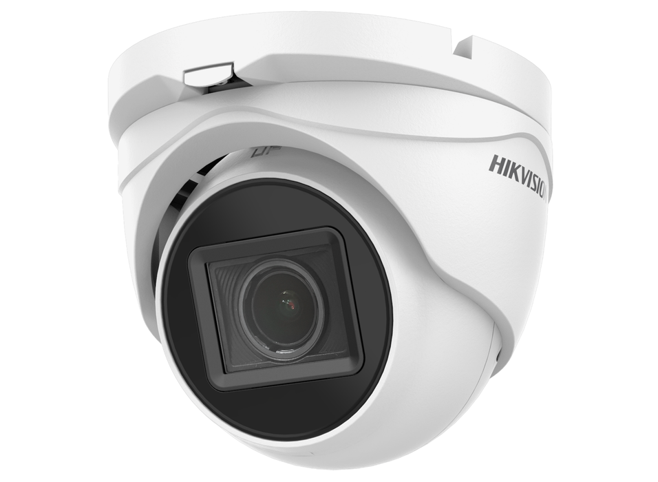 Hikvision 5MP PoC Fixed Turret Camera with Motorized Varifocal Lens 2.7–13.5mm White | DS-2CE79H0T-IT3ZE-2.7mm-13.5mm