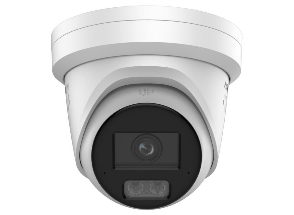 Hikvision 6MP ColorVu 3.0 Fixed Turret IP Camera with Two-Way Audio & Smart Hybrid Light, 2.8mm White | DS-2CD2367G3-LIS2UY-SRB-WHITE Dome IP Cameras Hikvision