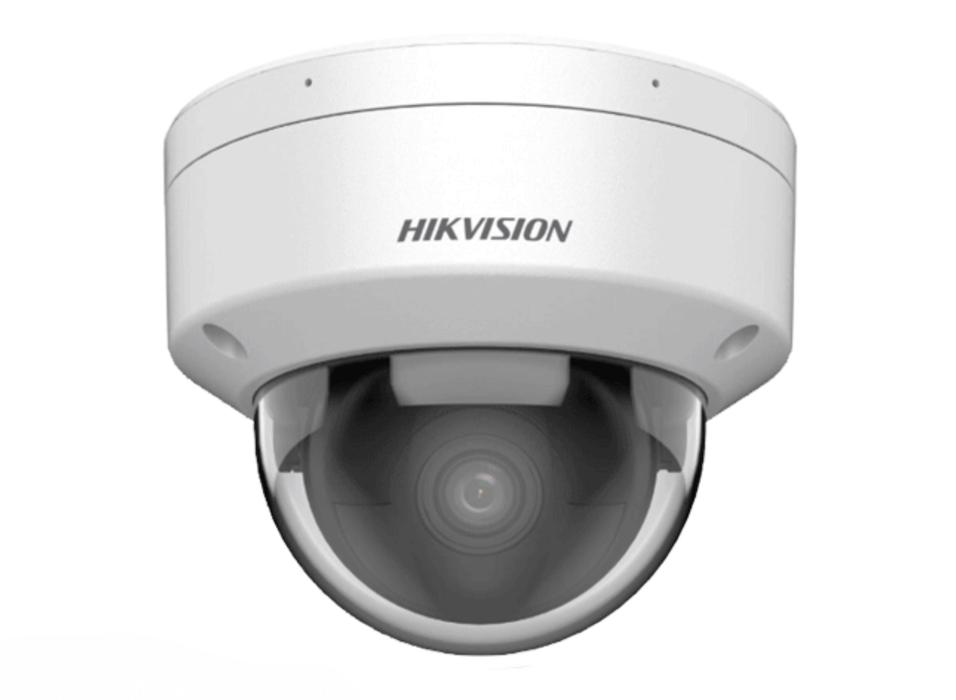 Hikvision 6MP DarkFighter AcuSense Vandal-Resistant Dome IP Camera with Built-in Mic, 2.8mm White | DS-2CD2166G2H-ISU-2.8MM-WHITE Dome IP Cameras Hikvision