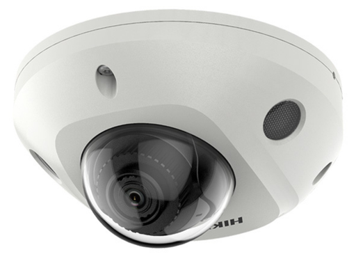 Hikvision 6MP DarkFighter AcuSense Vandal-Resistant Mini Dome IP Camera with Built-in Mic, 2.8mm White | DS-2CD2566G2-IS-2.8MM Dome IP Cameras Hikvision