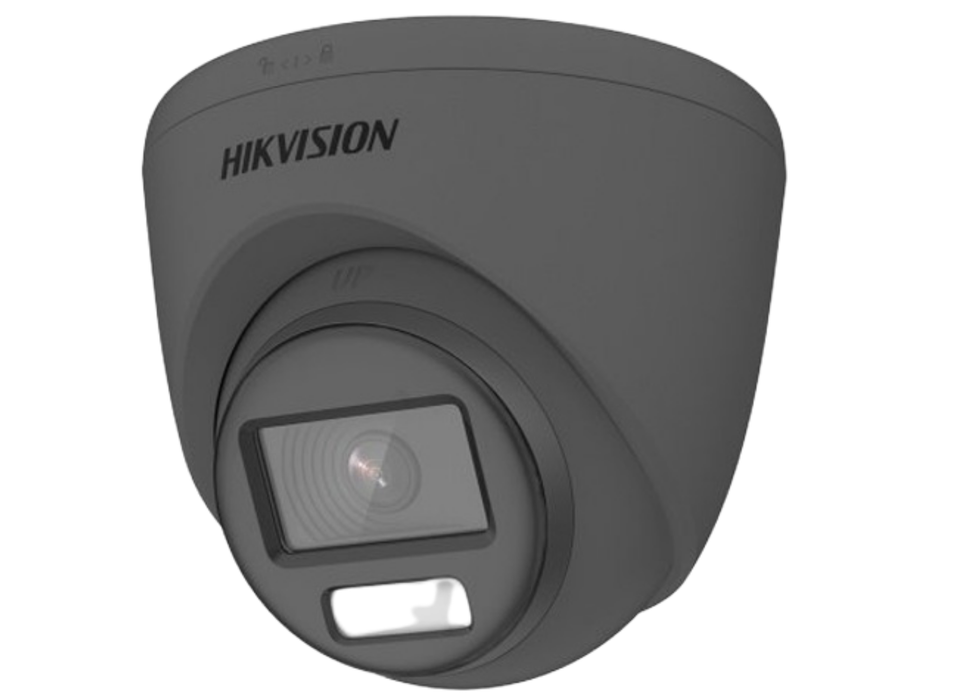 Hikvision 8MP 4K ColorVu PoC Fixed Turret Camera 2.8mm Grey | DS-2CE72UF3T-E-2.8mm-GREY