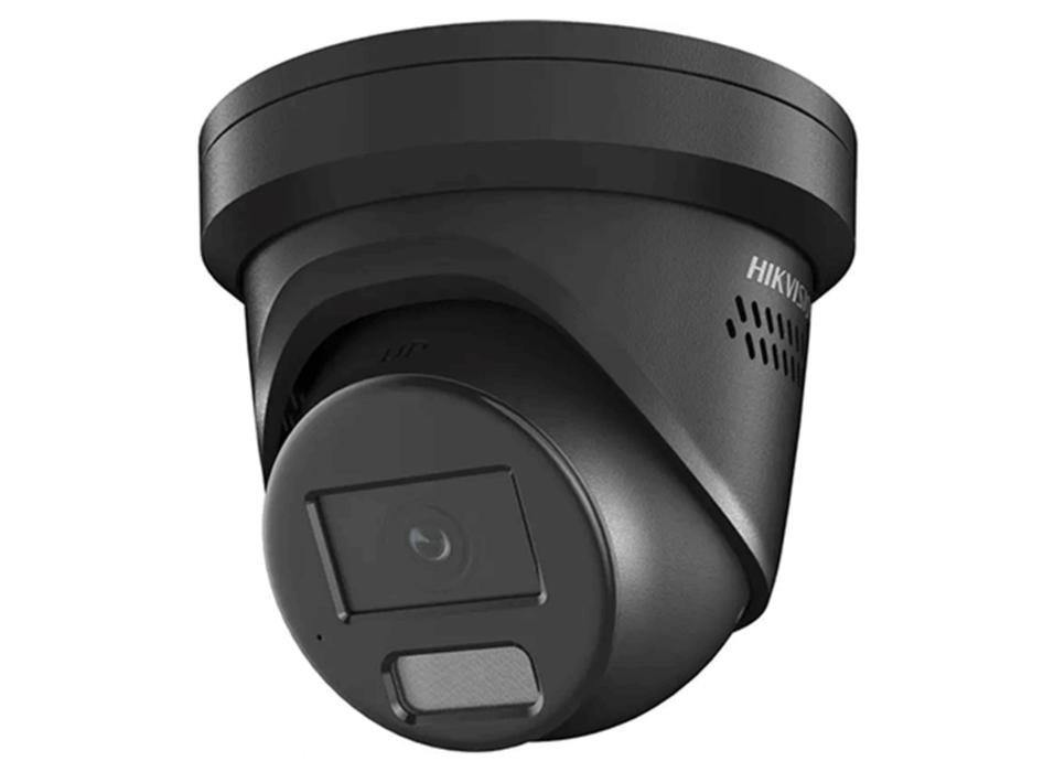 Hikvision 8MP ColorVu AcuSense Fixed Turret IP Camera with 2-Way Audio 2.8mm Black | DS-2CD2387G2H-LISU-SL-2.8MM-BLACK Dome IP Cameras Hikvision