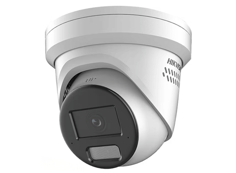 Hikvision 8MP ColorVu Fixed Turret IP Network Camera with Two-Way Audio 2.8mm White | DS-2CD2386G2H-IS2U-SL-2.8MM Dome IP Cameras Hikvision
