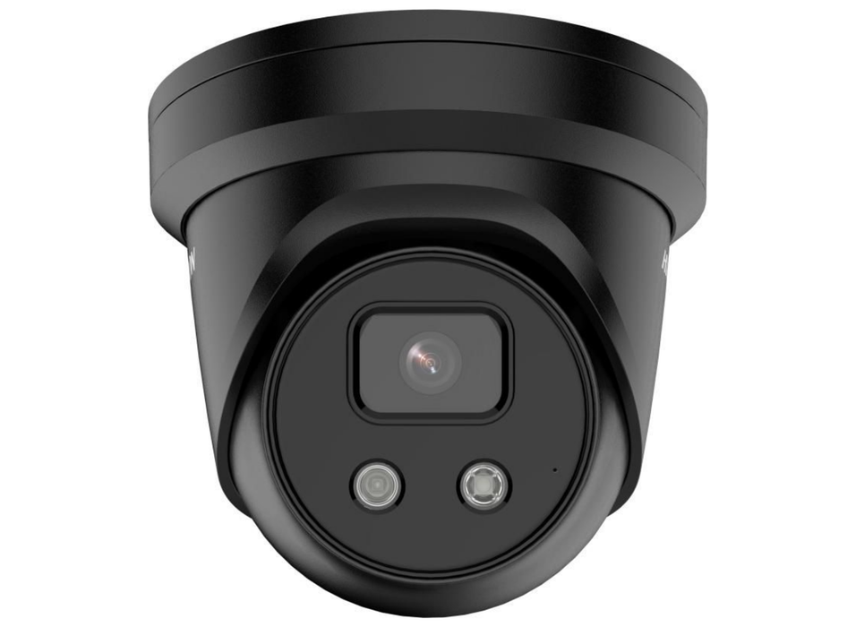Hikvision 8MP DarkFighter AcuSense Fixed Turret IP Network Camera with Built-In Mic 2.8mm Black | DS-2CD2386G2-IU-2.8MM-BLACK Dome IP Cameras Hikvision