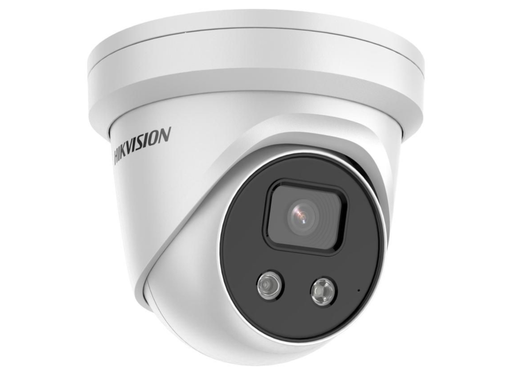 Hikvision 8MP DarkFighter AcuSense Fixed Turret IP Network Camera with Built-In Mic 2.8mm White | DS-2CD2386G2-IU-2.8MM-WHITE Dome IP Cameras Hikvision