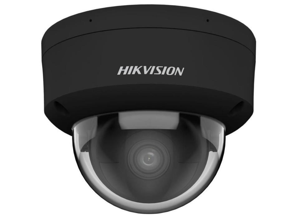 Hikvision 8MP DarkFighter AcuSense Vandal-Resistant Dome IP Network Camera with Built-In Mic 2.8mm Black | DS-2CD2186G2H-ISU-2.8MM-BLACK Dome IP Cameras Hikvision