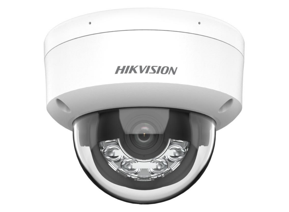 Hikvision 8MP Smart Hybrid Light Vandal-Resistant Dome IP Camera with Built-in Mic 2.8mm White | DS-2CD1183G2-LIUF-2.8MM