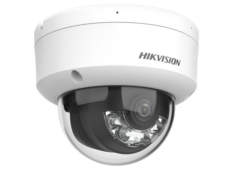 Hikvision 8MP Smart Hybrid Light Vandal-Resistant Dome IP Camera with Built-in Mic 2.8mm White | DS-2CD1183G2-LIUF-2.8MM