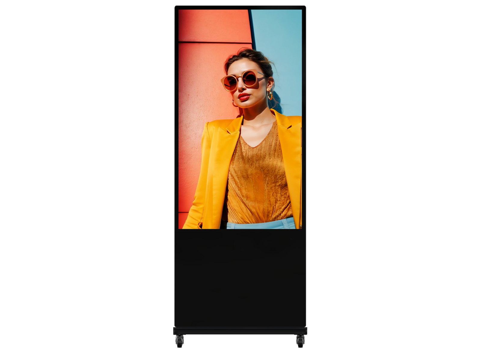 Hikvision DS-D6055UN-D/S 55" 4K UHD Slim Floor Standing Digital Signage Display Digital Signage Display Hikvision
