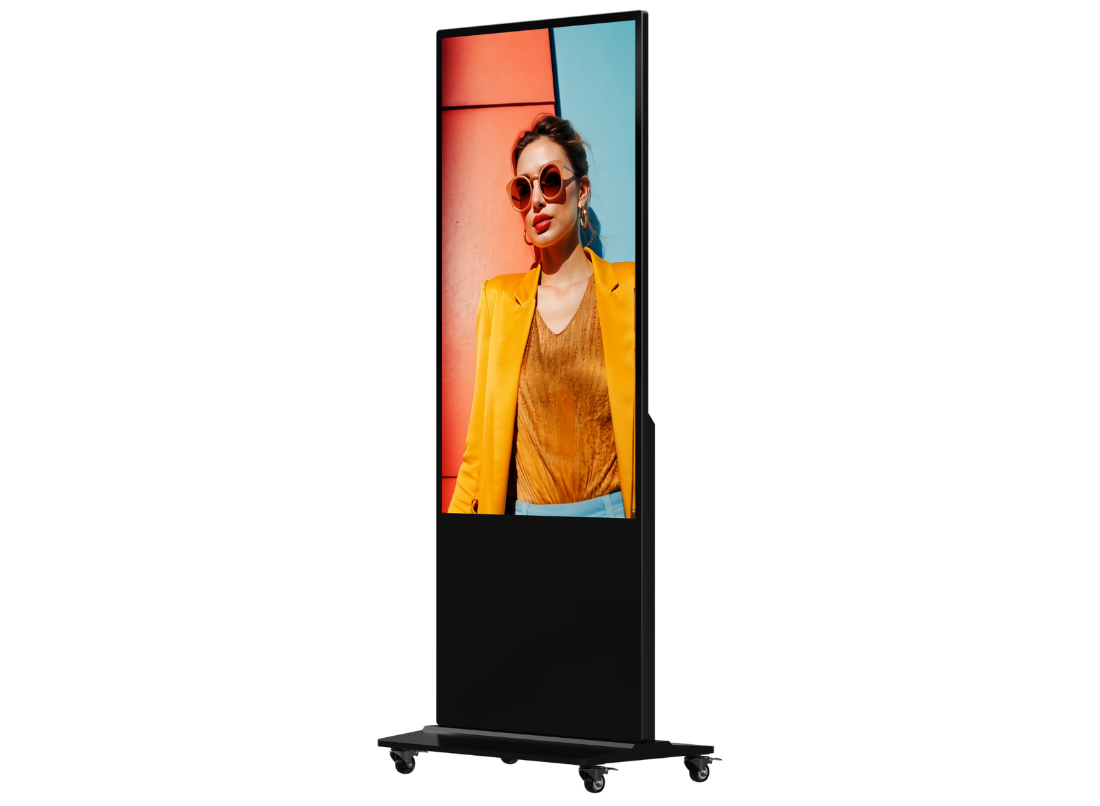 Hikvision DS-D6055UN-D/S 55" 4K UHD Slim Floor Standing Digital Signage Display Digital Signage Display Hikvision
