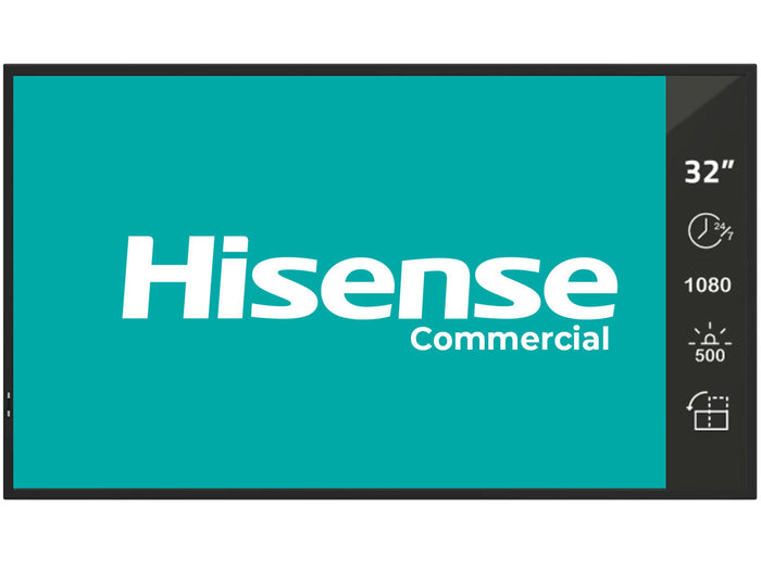 Hisense Commercial 32DM66D - 32" 4K Full HD 24/7 Professional Digital Signage Display Digital Signage Display Hisense