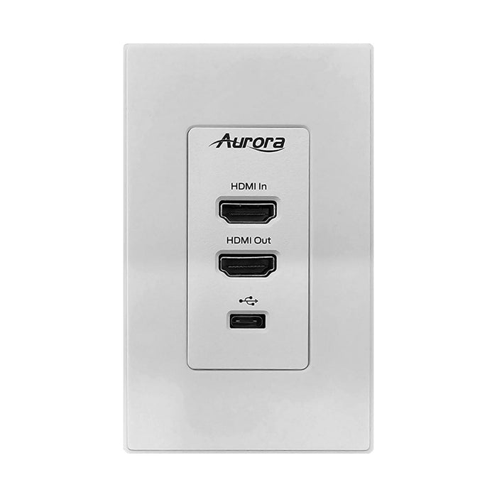 Aurora Multimedia IBT-1-WP1-W AV Distribution Wall Plate Wallplate Aurora