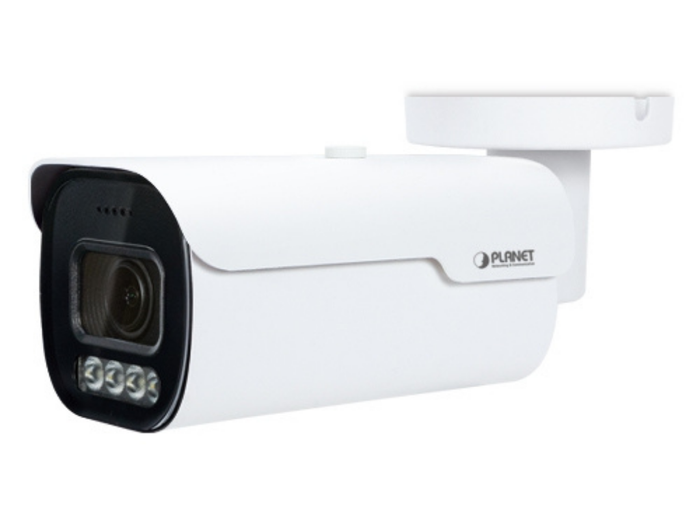 Planet H.265+ 5 MP Full Color Smart IR Bullet IP Camera with Remote Focus and Zoom | ICA-M3580P Security Camera Planet