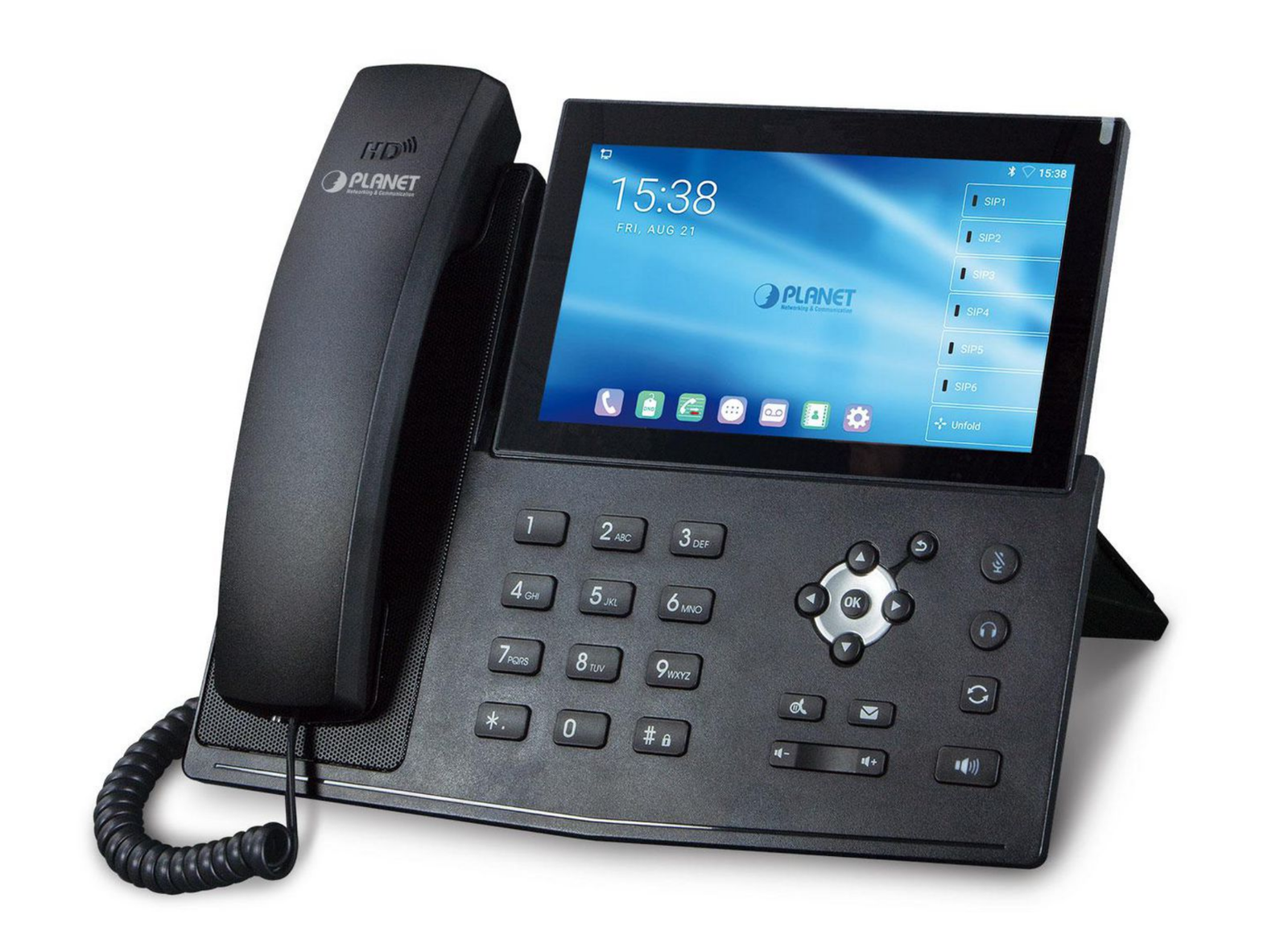Planet 7" Android SIP Conference Phone with HD Touch Screen | ICF-1900 Audio Conferencing System Planet