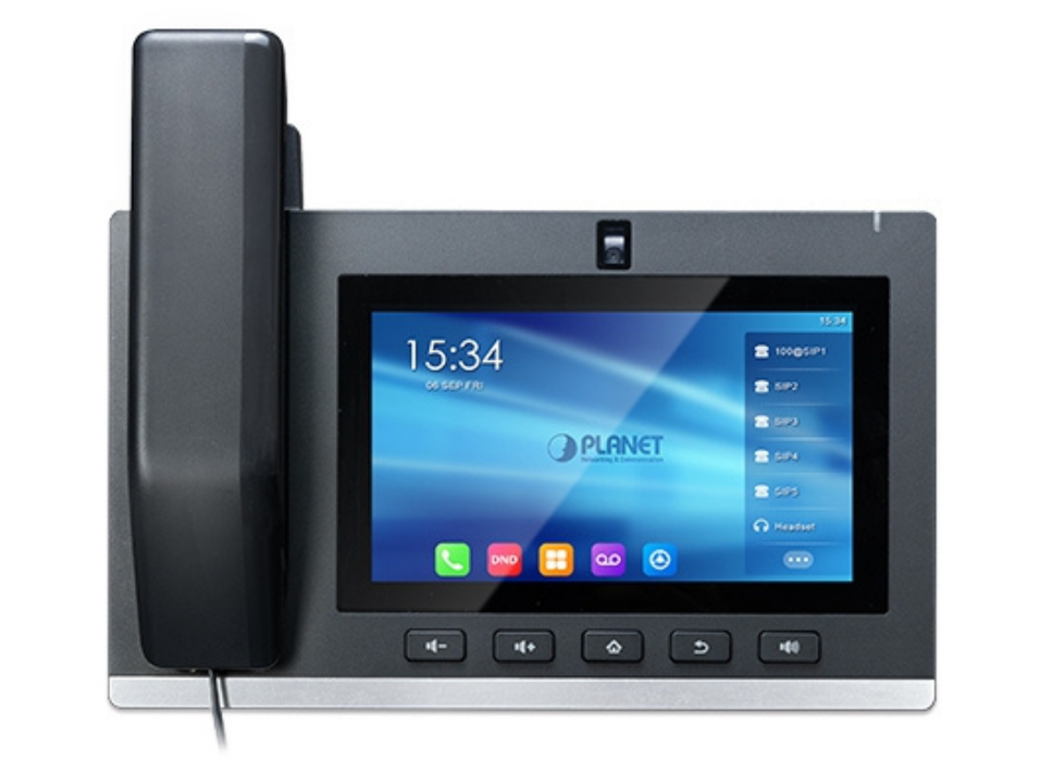 Planet 7” Smart Media Android SIP Conference Phone with Full HD Camera and Touch Screen | ICF-2000 Conference Phones Planet
