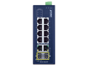 Planet Industrial 8-Port 10/100TX + 2-Port Gigabit TP/SFP Combo Ethernet Switch | IFGS-1022TF Network Switch Planet