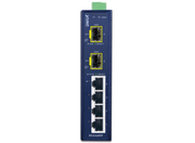Planet Industrial 4-Port 10/100TX + 2-Port 1000X SFP Ring Ethernet Switch | IFGS-620TF Network Switch Planet