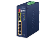 Planet Industrial 4-Port 10/100TX 802.3at PoE + 2-Port 1000X SFP Ring Ethernet Switch Network Switch Planet