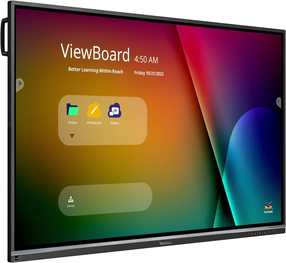 ViewSonic 75” 4K Interactive Touchscreen Whiteboard | IFP7550-5F Interactive Touchscreen Whiteboard ViewSonic