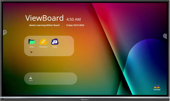 ViewSonic 75” 4K Interactive Touchscreen Whiteboard | IFP7550-5F Interactive Touchscreen Whiteboard ViewSonic