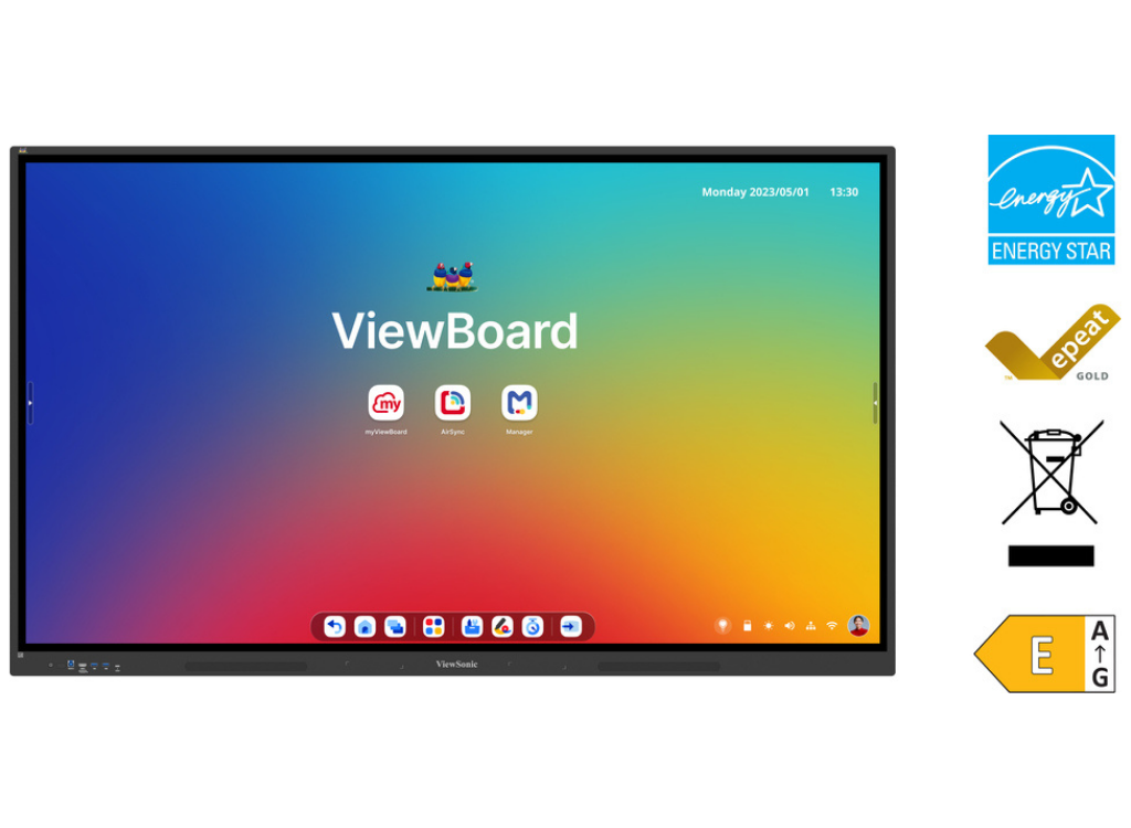 ViewSonic ViewBoard IFP8634 86” 4K Ultra HD Interactive Display With EDLA Certified Interactive Touchscreen Display ViewSonic
