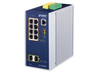 Planet Industrial 8-port 10/100/1000T 802.3at PoE + 2-port 1G/2.5G SFP Managed Switch | IGS-10020PT