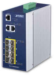 Planet Industrial 6-Port 100/1000X SFP + 2-Port 1G/2.5G SFP + 2-Port 10/100/1000T Managed Switch | IGS-10080MFT Network Switch Planet
