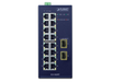 Planet Industrial 16-Port 10/100/1000T + 2-Port 1000X SFP Ethernet Switch | IGS-1820TF Planet Network Switches Planet