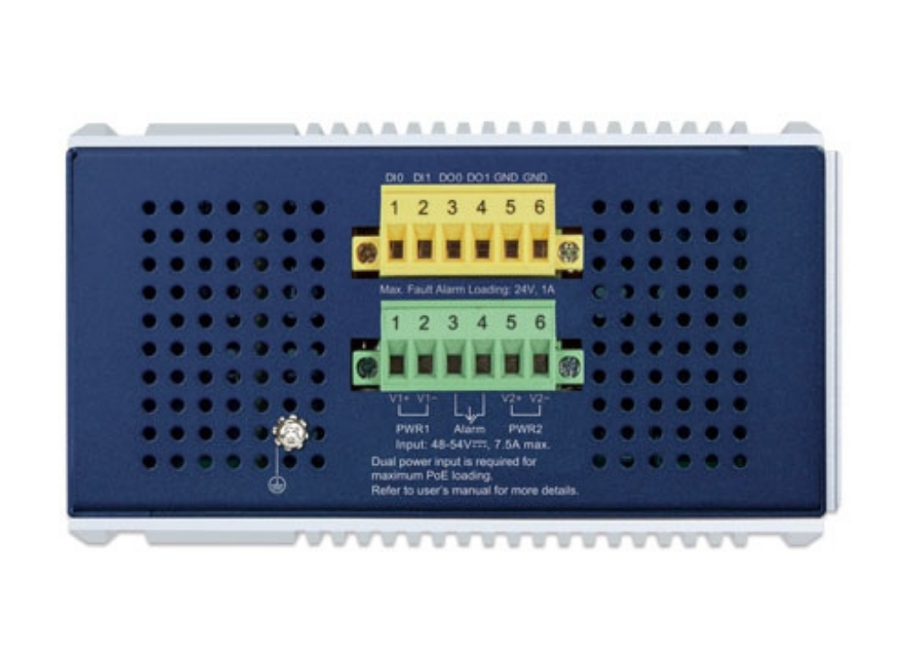 Planet Industrial PoE+ Switch 16xGigabit 320W 2xRJ45 2xSFP Hardened -40~75°C | IGS-4215-16P2T2S Network Switch Planet