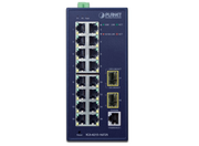 Planet Industrial L2/L4 16-Port 10/100/1000T + 2-Port 100/1000X SFP Managed Switch | IGS-4215-16T2S Network Switch Planet