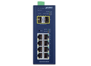 Planet Industrial L2/L4 8-Port 10/100/1000T + 2-Port 100/1000X SFP Managed Switch | IGS-4215-8T2S Network Switch Planet
