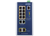 Planet Industrial 8-Port 10/100/1000T 802.3bt PoE + 2-Port 10/100/1000T + 2-Port 100/1000X SFP Managed Switch | IGS-4215-8UP2T2S Planet Network Switches Planet