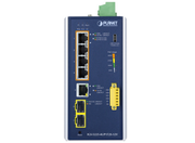 Planet Industrial 4-Port PoE++ L2+ Managed Switch with 2×2.5G SFP & 12V Booster | IGS-5225-4UP1T2S-12V Network Switch Planet